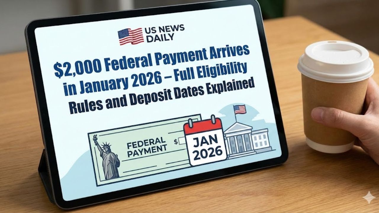 $2,000 Federal Payment Arrives in January 2026 – Full Eligibility Rules and Deposit Dates Explained