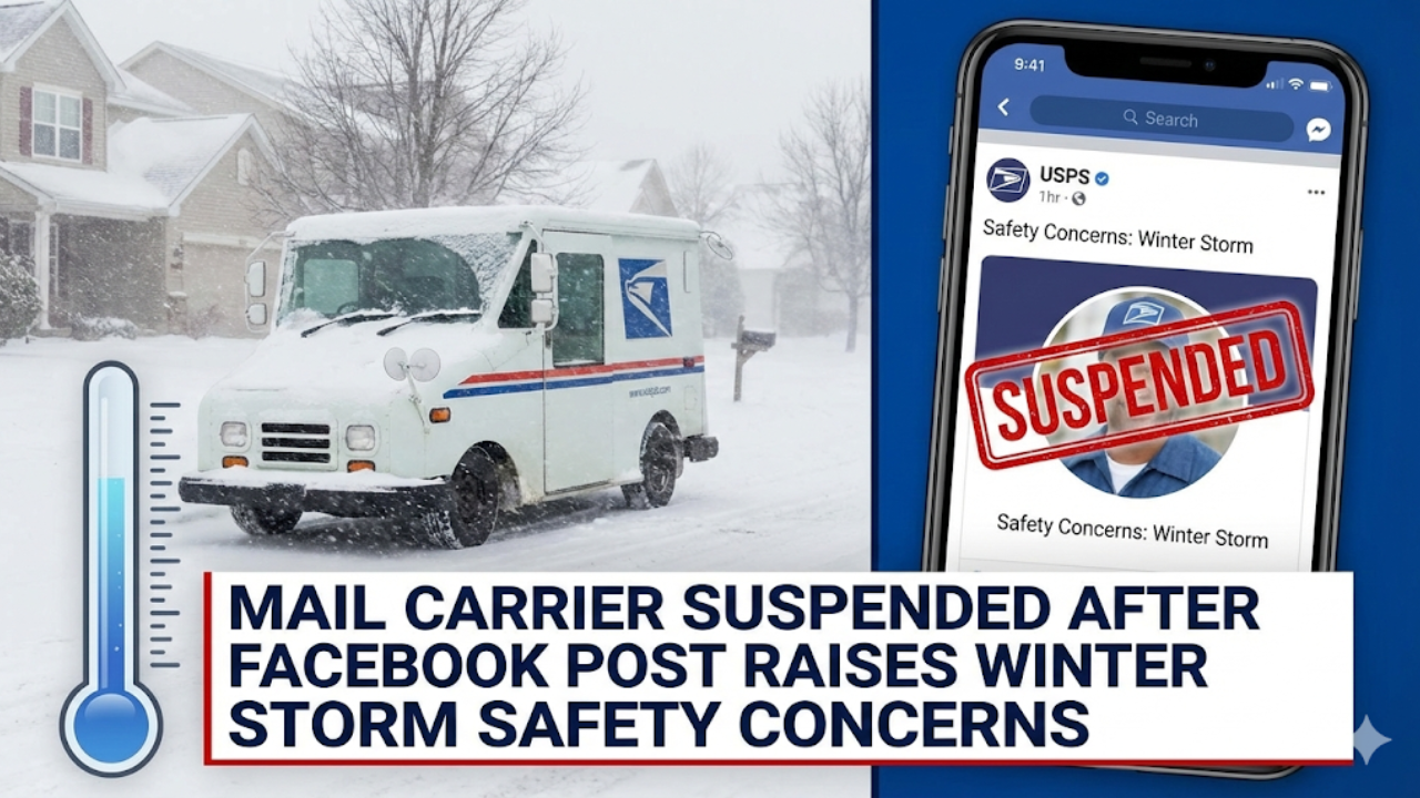 Mail Carrier Suspended After Facebook Post Raises Winter Storm Safety Concerns