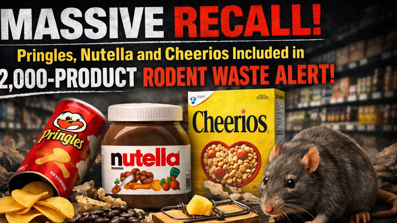 Massive Recall: Pringles, Nutella and Cheerios Included in 2,000-Product Rodent Waste Alert